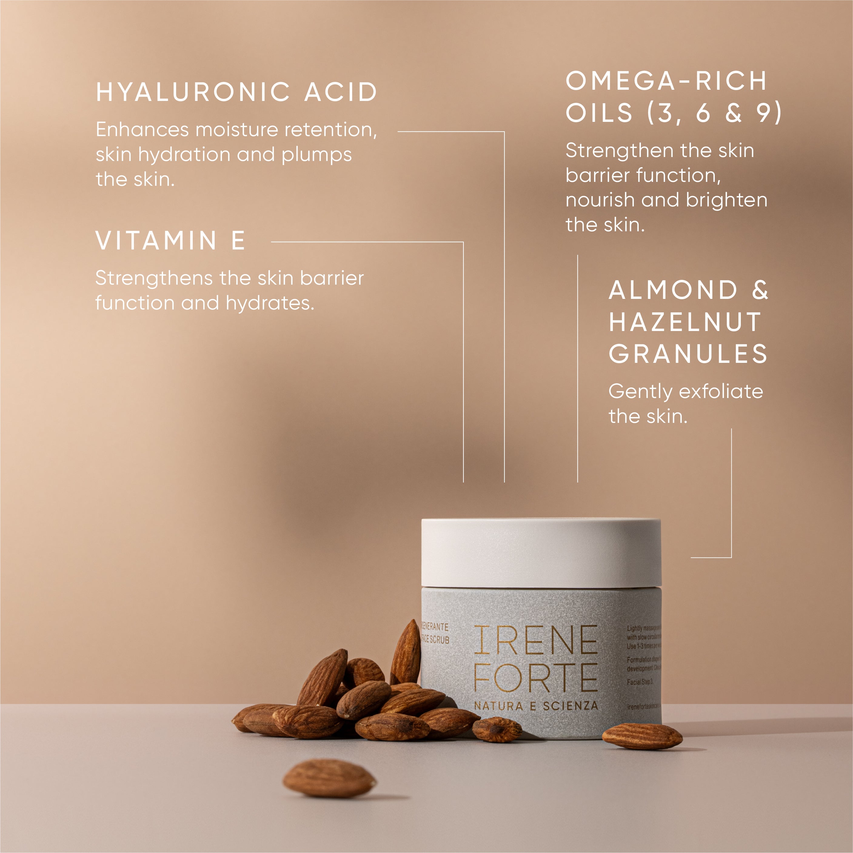 Almond Face Scrub | Irene Forte Luxury Skincare – Irene Forte Skincare