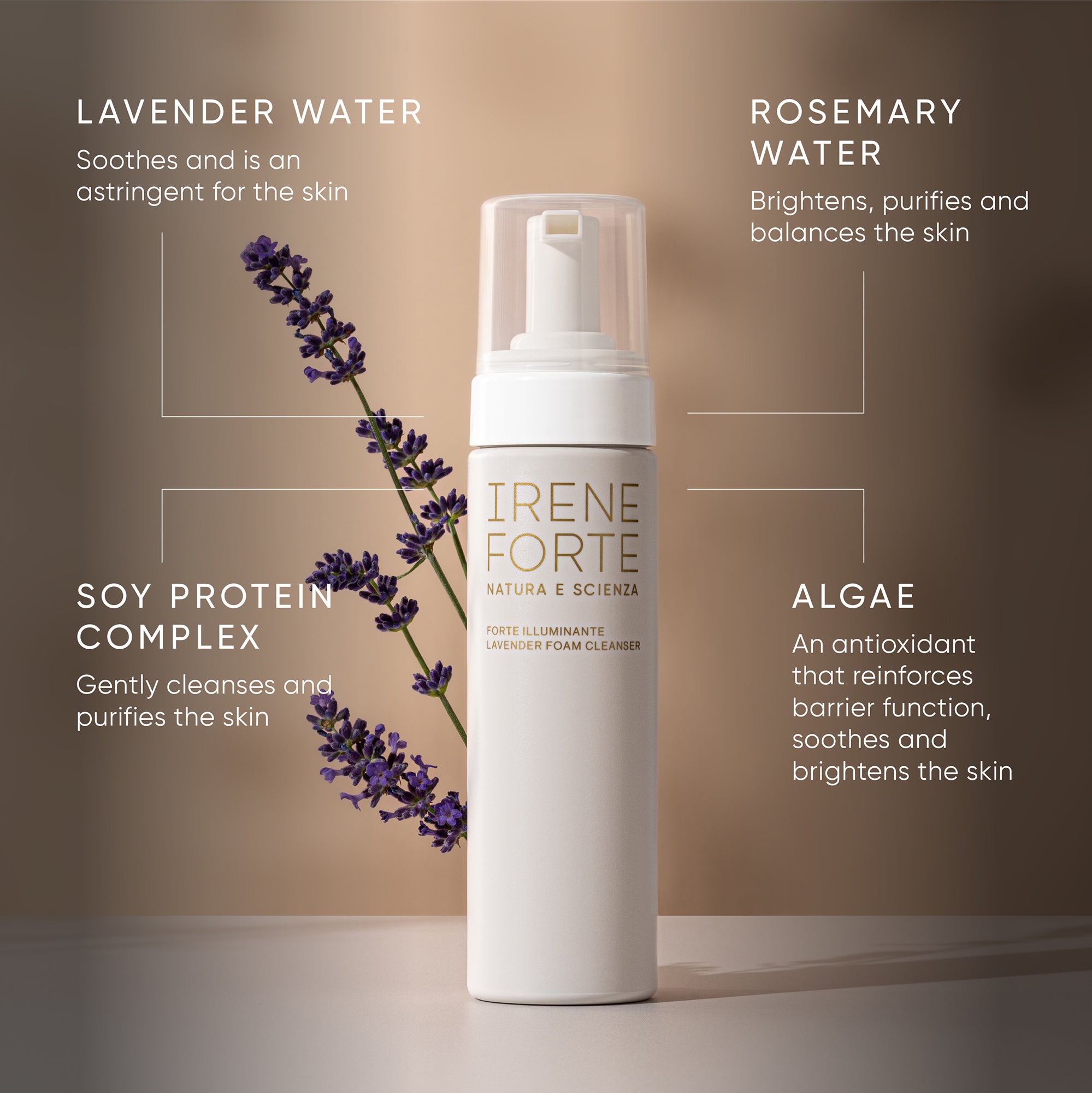 Lavender Foam Cleanser | Irene Forte Luxury Skincare – Irene Forte