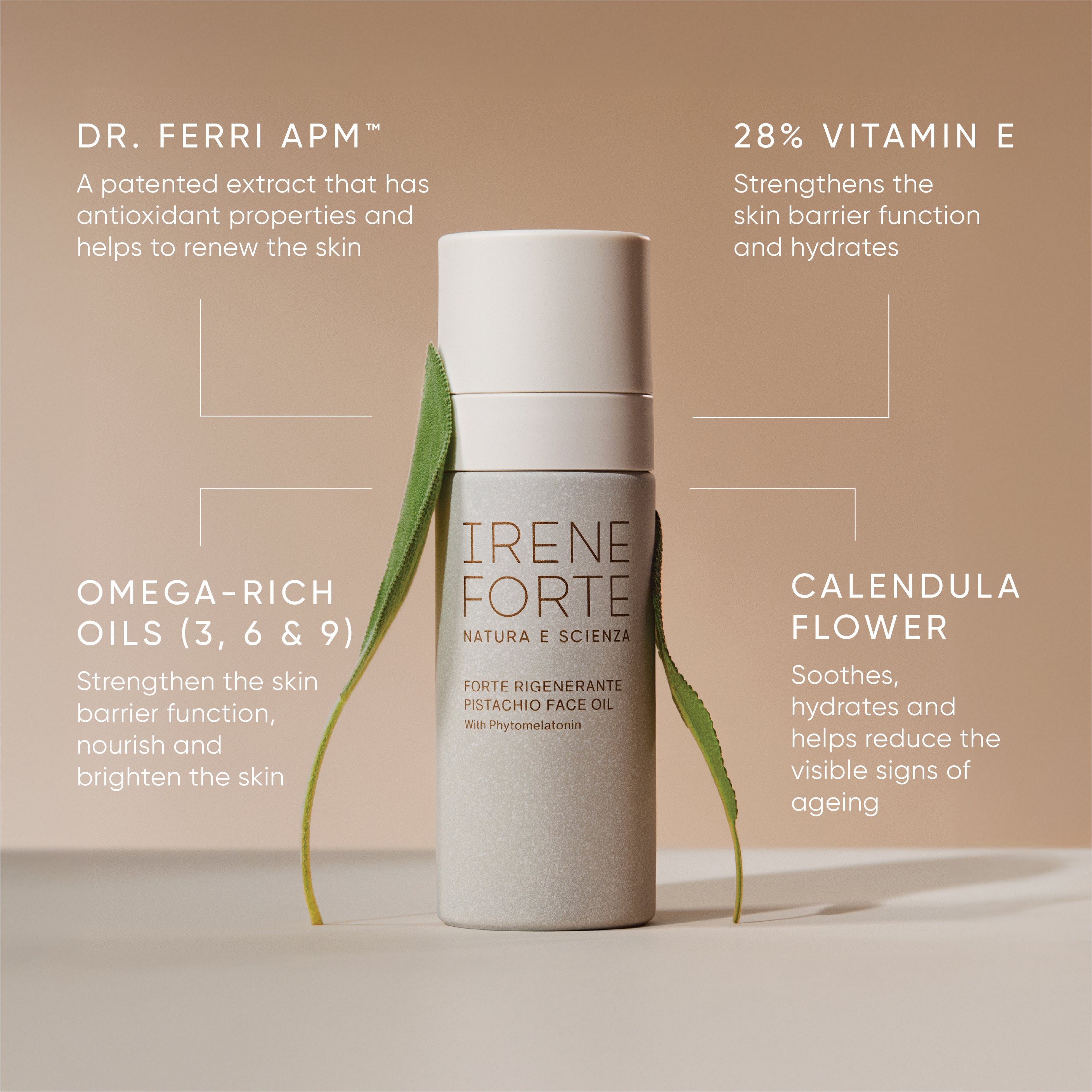 Pistachio Face Oil | Irene Forte Skincare